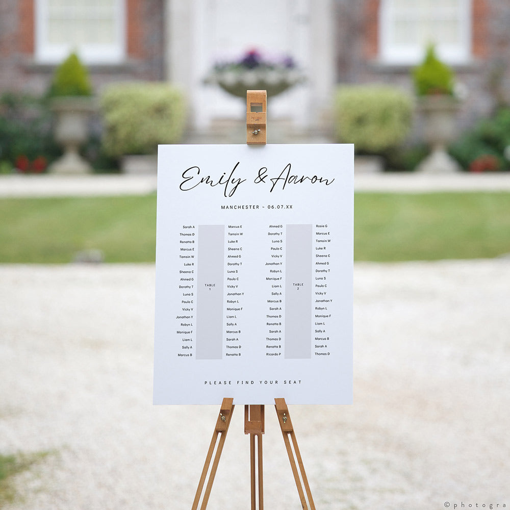 Canva Banquet Table Seating Plan