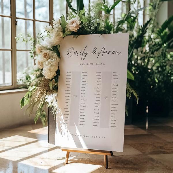 Banquet Table Seating Plan