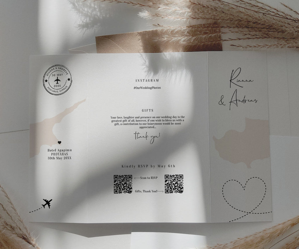 Cyprus Wedding Invitation