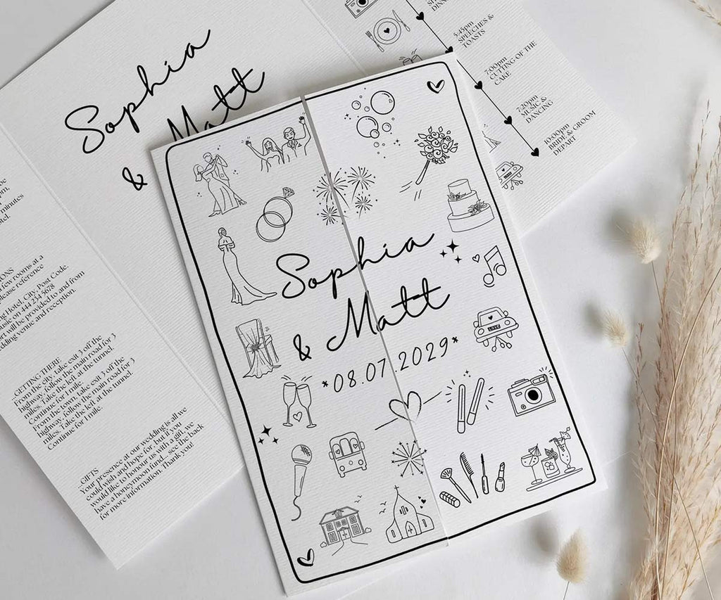 Doodle Wedding Invitations