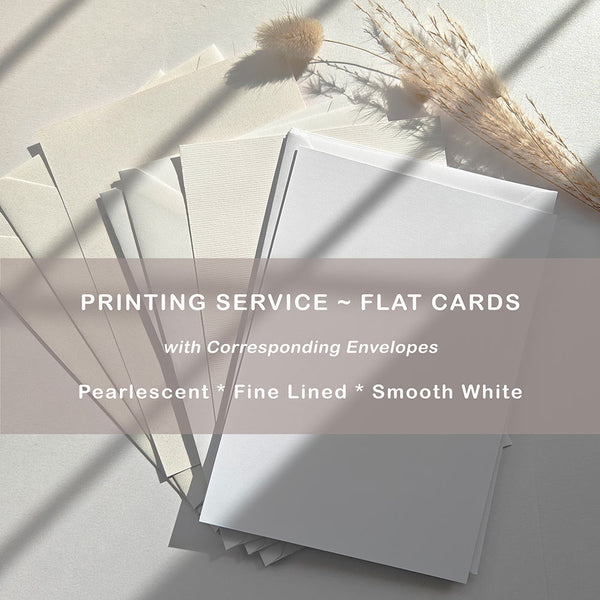 Invitation Printing with corresponding envelopes