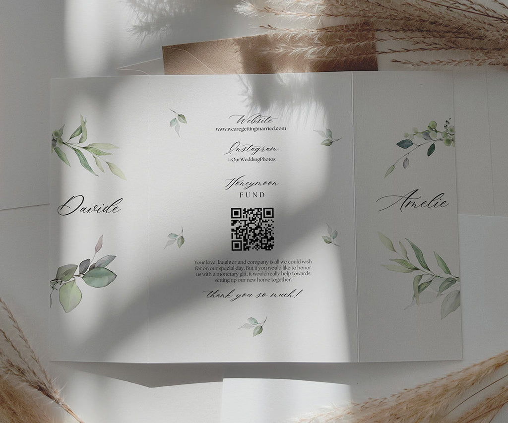 Sage Green Wedding Invitations