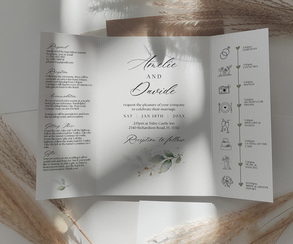Gatefold Wedding Invitations