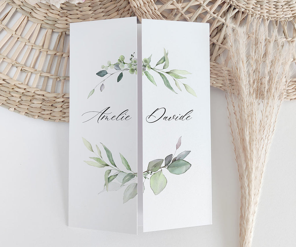 Elegant Gatefold Wedding Invitations