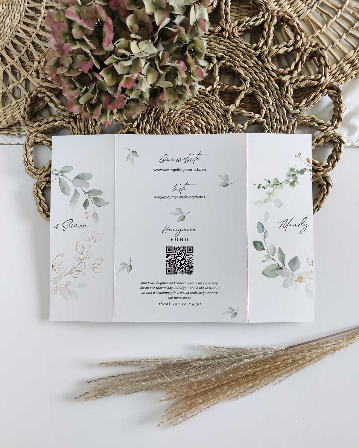 Folded Wedding Invitation Template Connie Joan Folded Wedding Invitation Template Connie Joan