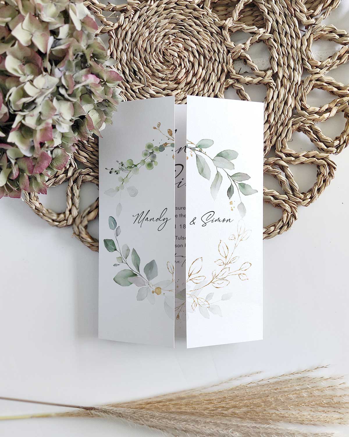 Personalised Classic Script Wedding Guest Book A5 or A4 Choice of Colours -   Denmark