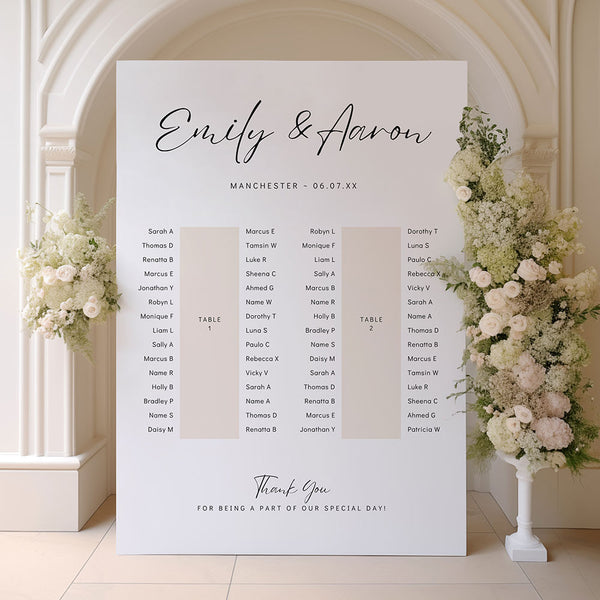 Two Long Table Banquet Table Plan