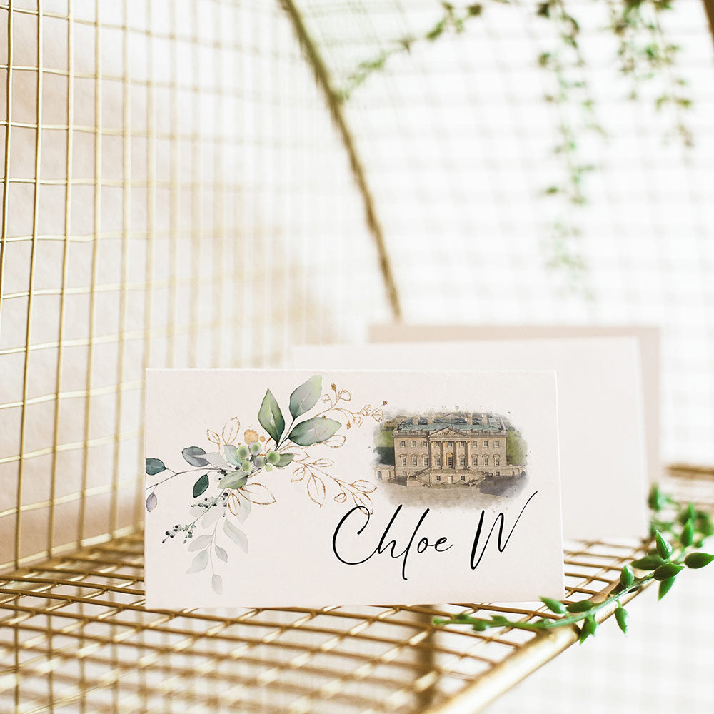 Venue Sketch Place Cards
