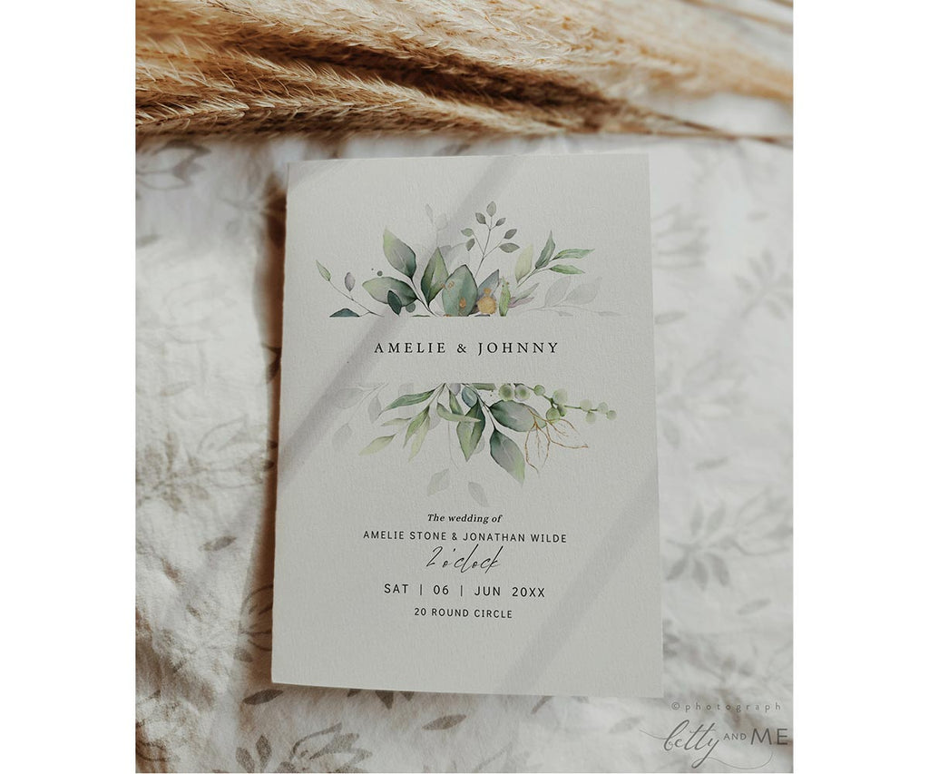 Eucalyptus Wedding Programs