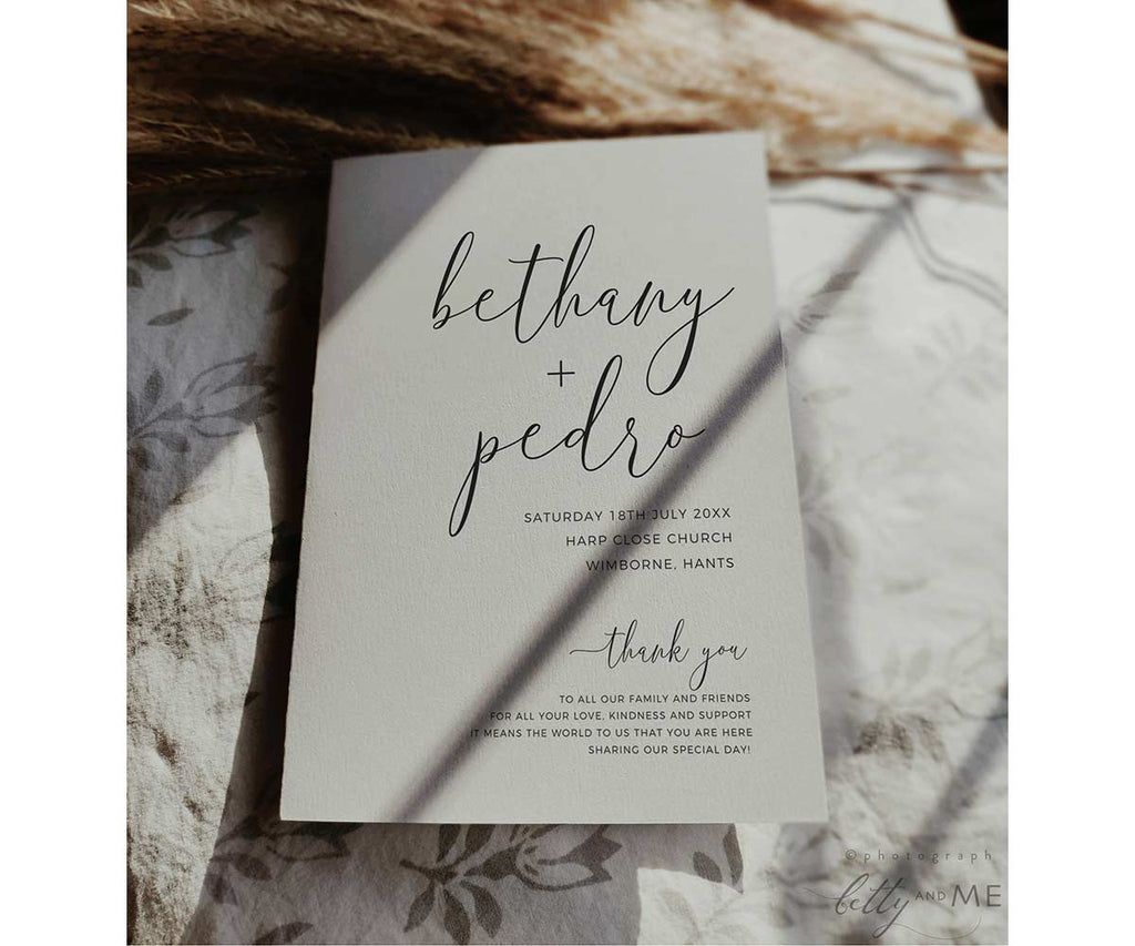 Folded Order of Service Program Printing